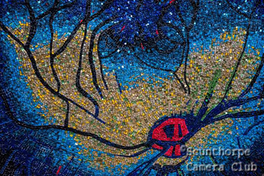 'Night' - detail of mosaic installation, YSP  